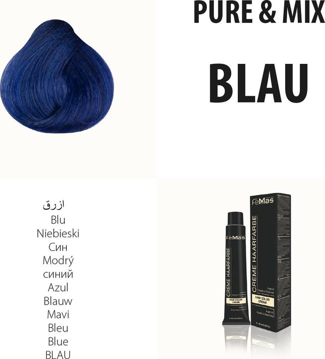 Produktbild FemMas Blau) Haarfarbe Pure & Mix 100ml (100ml)