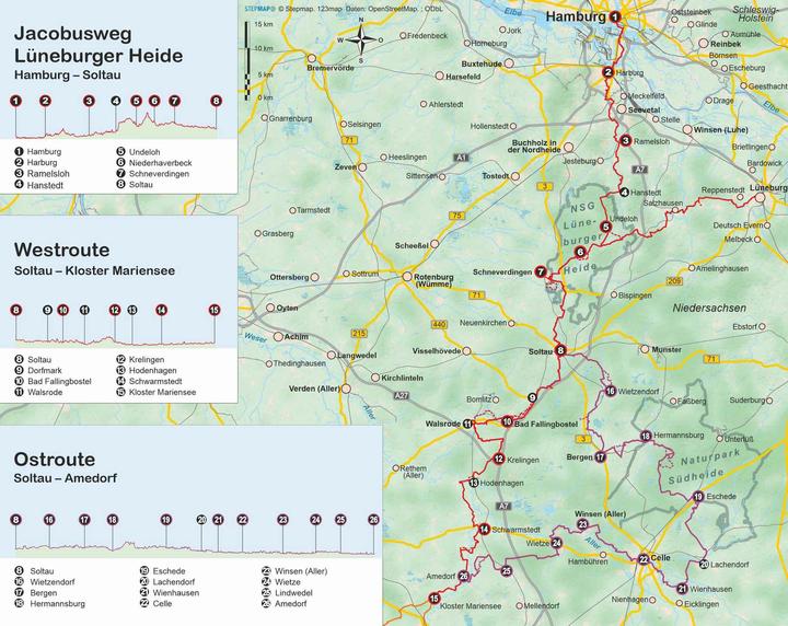 Image du produit Jacobusweg Lüneburger Heide (Allemand, Wolfgang Barelds, 2023)