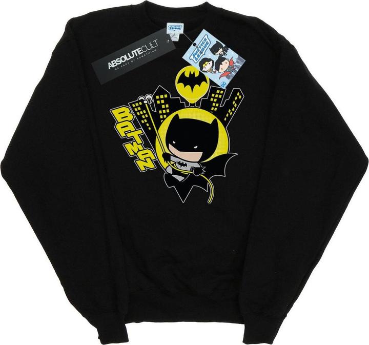 Chibi Batman Swinging Sweatshirt Jungen