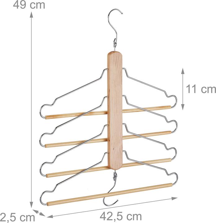 Image du produit Relaxdays Cintre multiple pour vêtements (1 x)