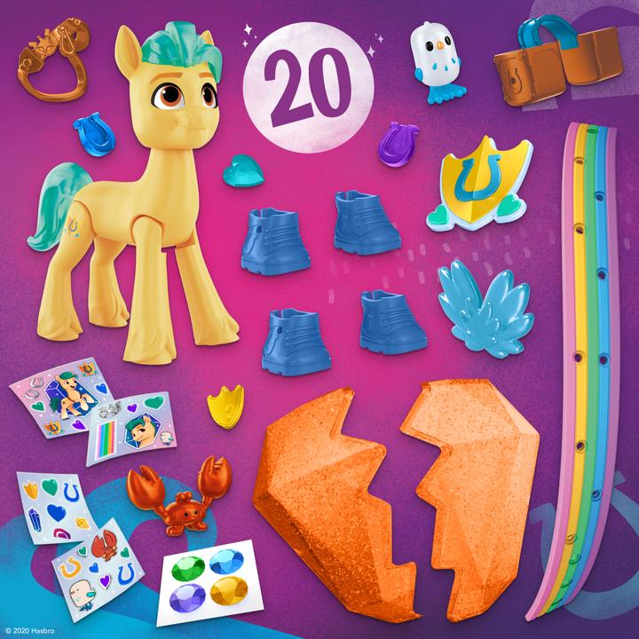 Actual product image My Little Pony A new generation crystal adventure Hitch Trailblazer, 7.5 cm high pony with exercises