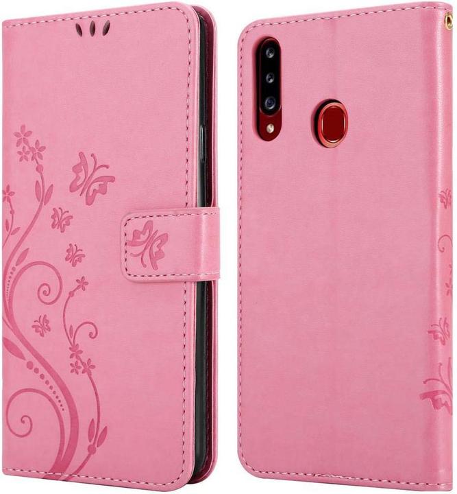 Produktbild Cadorabo Flower Book Cover (Samsung Galaxy A20s)