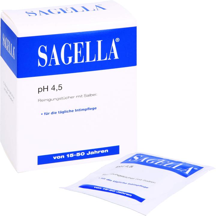 Image du produit Sagella Lingettes nettoyantes, 10 pcs TUE (Lingettes intimes)