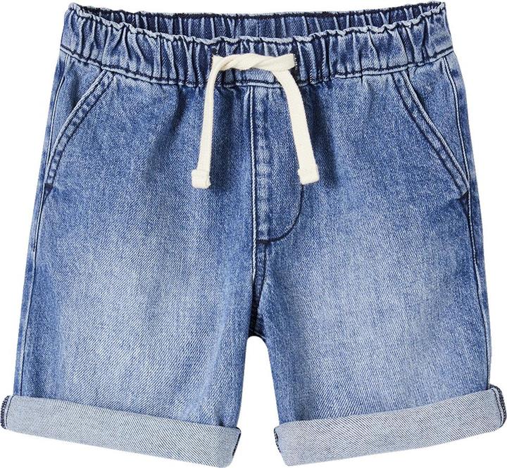 Produktbild Vertbaudet Jungen Jeans-Shorts mit Schlupfbund Oeko-Tex (128)