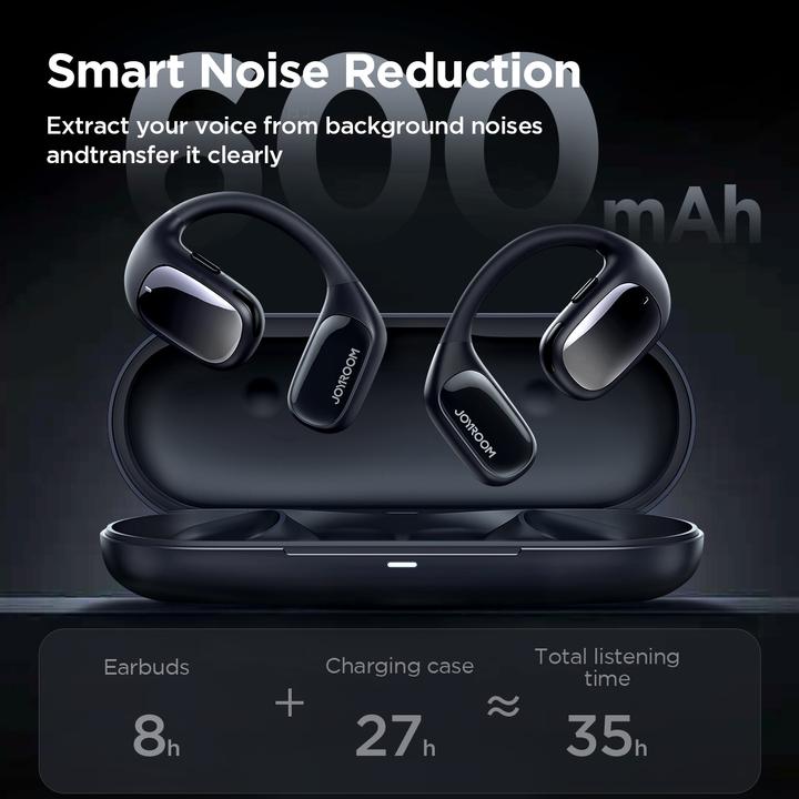 Actual product image Joyroom Openfree JR-OE1 wireless on-ear headphones - dark blue (18 h, Wireless)