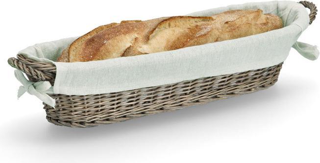 Immagine prodotto Zeller Present Cestino per baguette con borsa, vimini/tela