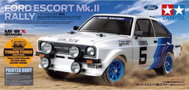 Immagine prodotto Tamiya Ford Escort Mk.II Rally MF-01X elettrico spazzolato su strada 4WD 1:10 Kit (Kit)