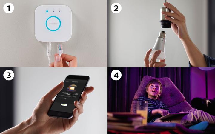 Image du produit Philips Hue Set de démarrage White & Color Ambiance (GU10, 5.70 W, 350 lm, 3 x, G)