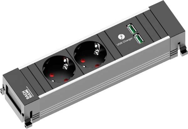 Actual product image Bachmann Power Frame- Power Strip (2 x, CEE 7/3, 2 m)