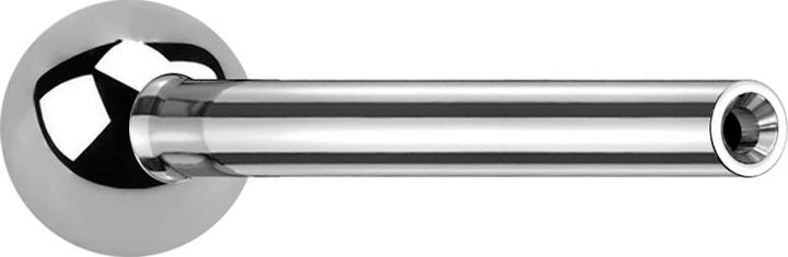 Star Piercing Threadless Barbell-Stab silber mit Kugel (ohne Messing, Titan G23)