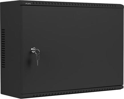 Produktbild Lanberg Nástěnná jednodílná skříň 19", 4U+3U/540x200, (dodávané složené), nízkoprofilová, plné dveř (4 HE, 19 Zoll Rack)