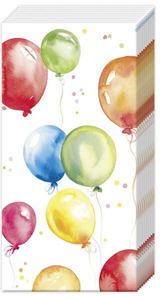 IHR Taschentücher BIRTHDAY BALLOONS