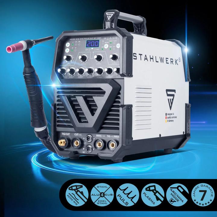 Actual product image Stahlwerk AC/DC TIG 200 pulse welder with full plasma equipment
