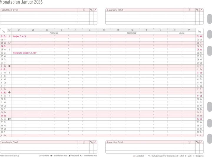 Image du produit Chronoplan Monatsplan (A5, Allemand)