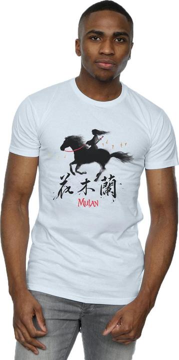 Actual product image Disney Mens Mulan Movie Wind Silhouette T-Shirt (5XL)