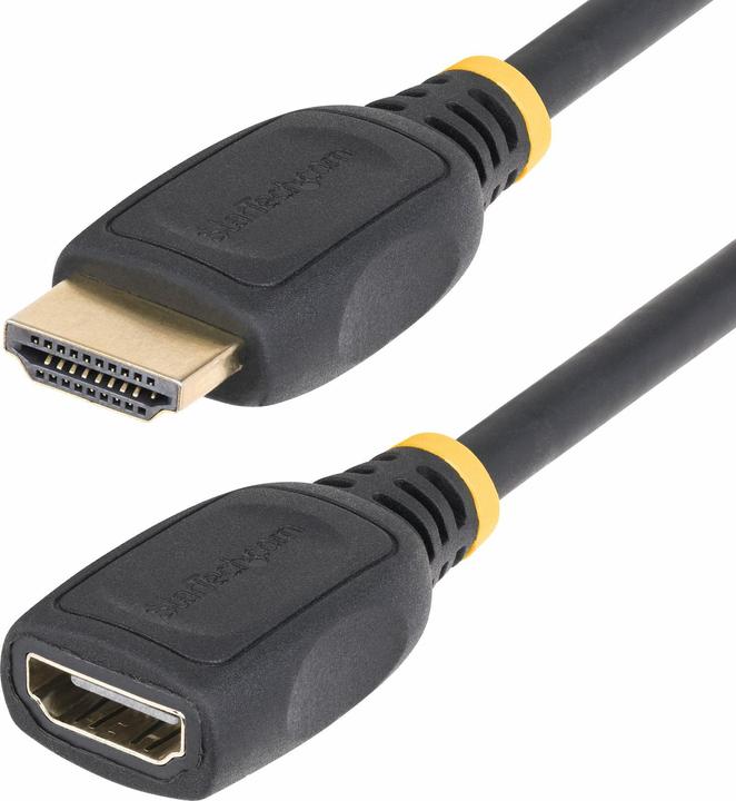 StarTech com 1m HDMI 2.0 Verlängerungskabel, High Speed HDMI Kabel, 4K 60Hz, Arc HDMI Verlängerungsk (1 m, HDMI)