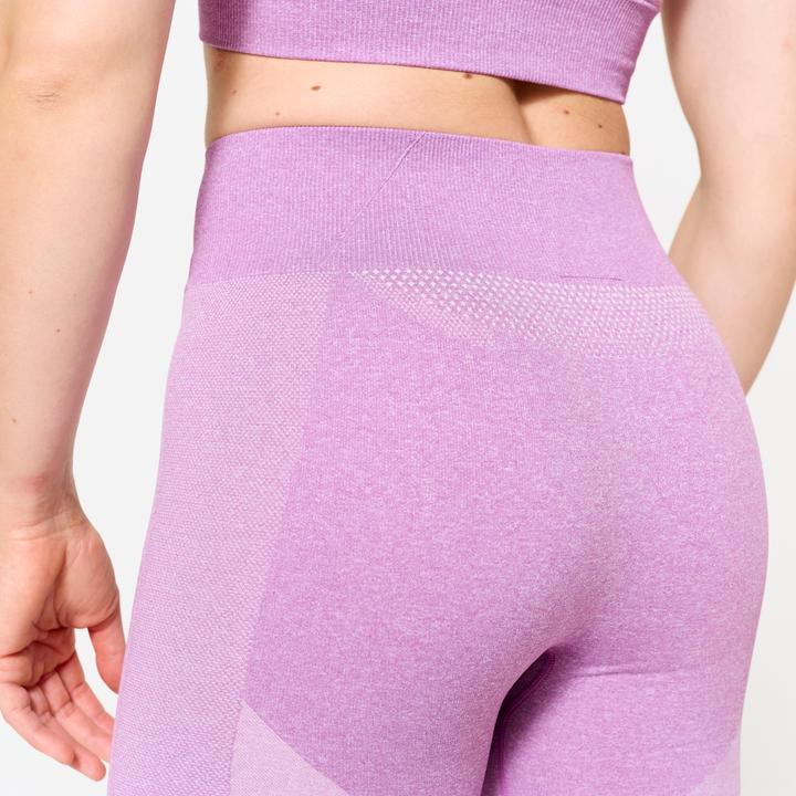 Produktbild Domyos Shorts nahtlos hoher Bund - rosa (L)
