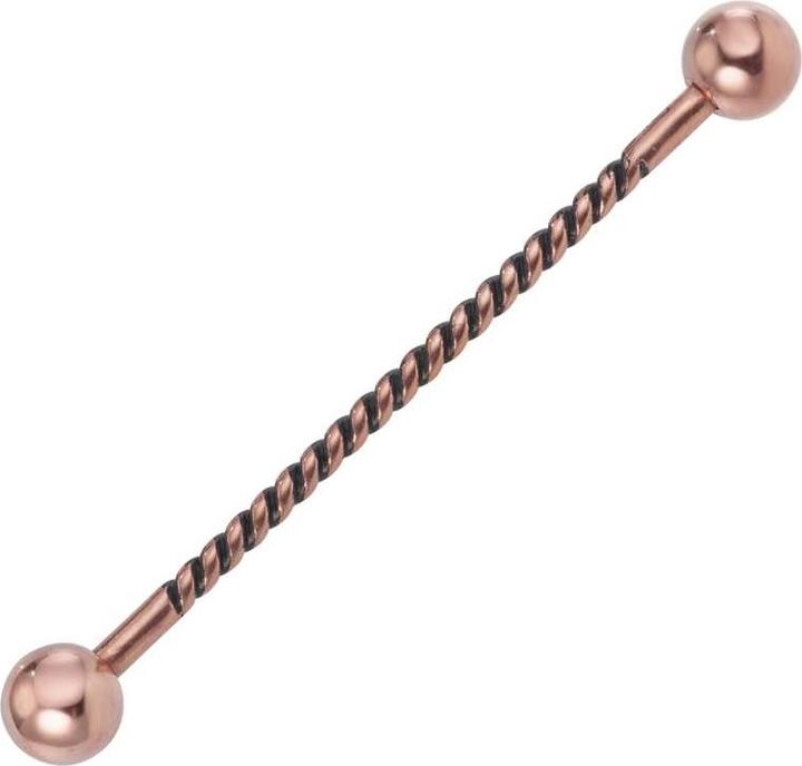 Produktbild Bijouteria Industrial-Piercing (PVD Beschichtung (goldfarbig), Chirurgenstahl 316L)