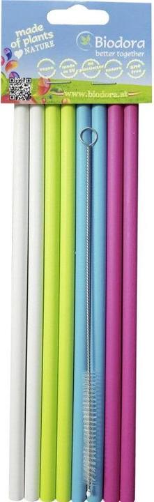 Immagine prodotto Biodora Cannuccia riutilizzabile in plastica organica (8 x)