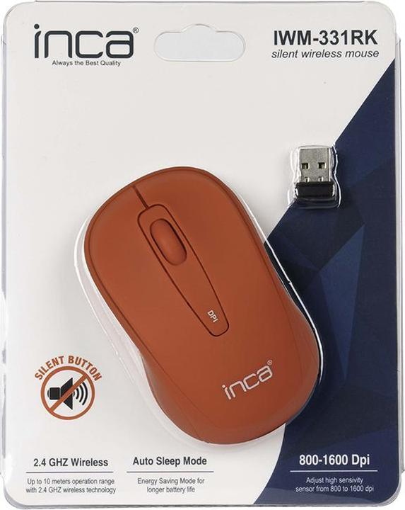 Actual product image Inca Mouse IWM-331RK Nano-USB, Wireless, 1600 DPI, Silent,RT retail (Wireless)