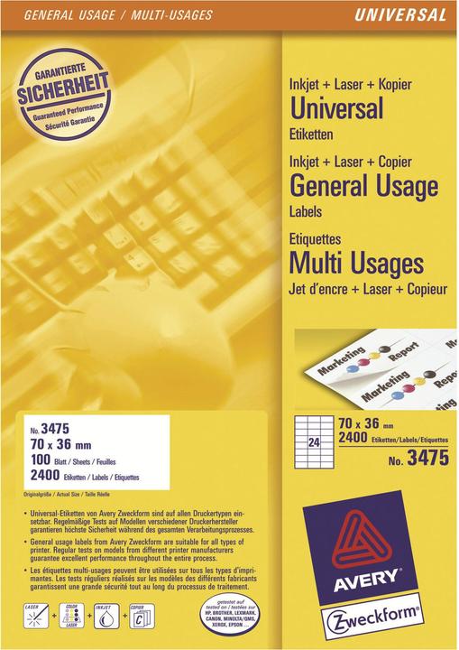 Produktbild Avery Universal-Etiketten
