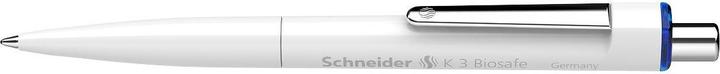 Produktbild Schneider 10 Kugelschreiber K3 Biosafe weiss Schreibfarbe blau (Weiss, Blau, 10 x)