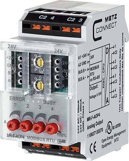 Metz Connect Metz 110837130270 MR-F-AOP4 Modbus RTU
