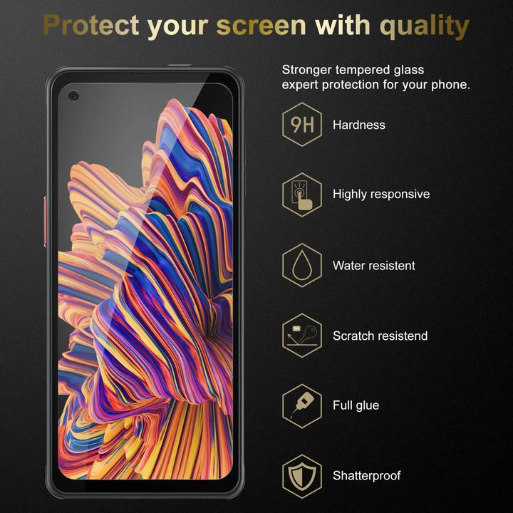 Produktbild Cadorabo Vollbild Displayschutzglas (3 Stück, Samsung Galaxy Xcover Pro)
