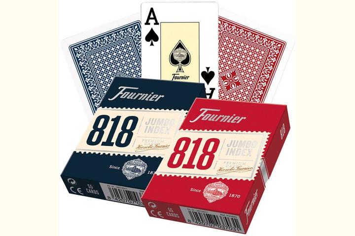 Actual product image Bicycle Cards 818 - red/blue (2 jumbo index)