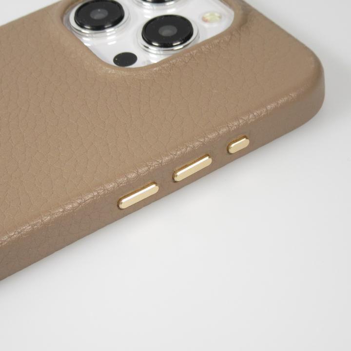 Actual product image PhoneLook Cover Fully grained luxury calfskin with metal buttons and MagSafe (Apple iPhone 15 Pro)