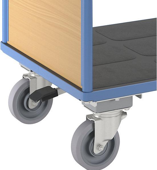 Immagine prodotto eurokraft pro Carrello a pianale con sponde in legno (500 kg)
