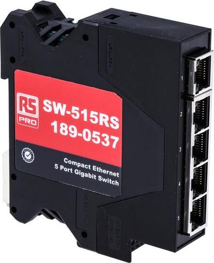 Rs Pro Commutateur Ethernet, 5 x RJ45 / 1000Mbit/s pour rail DIN, 5 30V dc (5 Ports)