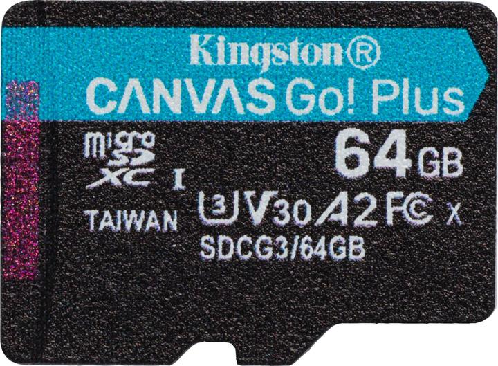Produktbild Kingston Canvas Go Plus (64 GB, microSDXC, U3, UHS-I)