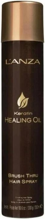 Image du produit L'Anza Keratin Healing Oil Brush Thru Hair Spray with Medium Hold Effect 10.6 Fl Oz 300ml (350 ml)