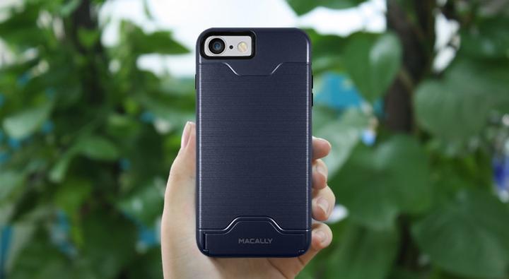 Produktbild Macally Card / Stand Case für iPhone 7/ 8 Blau (Apple iPhone 7)