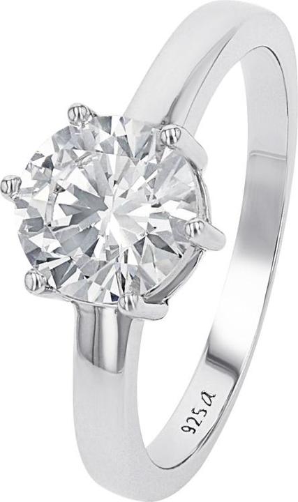 Actual product image Amor Ringe für Damen, 925 Sterling Silber, Zirkonia synth. (60, 925 Silver)