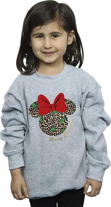 Produktbild Disney Minnie Mouse Leopard Christmas Sweatshirt Mädchen (140, 146)
