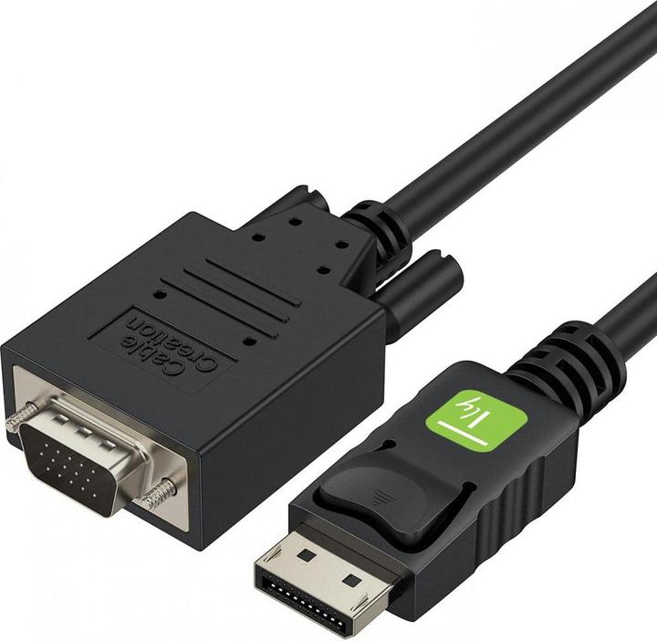 Techly DisplayPort — VGA (1.80 m, DisplayPort, VGA)