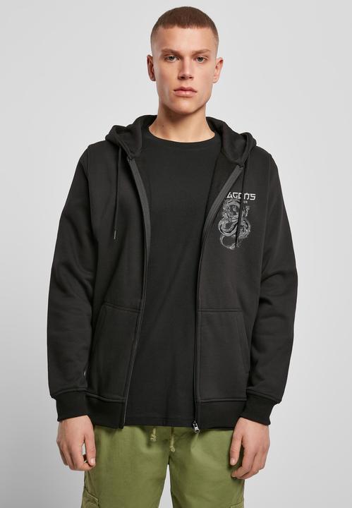 Immagine prodotto Mister Tee Felpa con cappuccio Dragons Never Die Heavy Zip - 132739 (L)