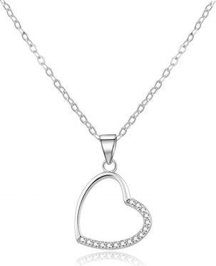 Image du produit Beneto Gentle collier en argent avec le coeur AGS977 / 47 (L)