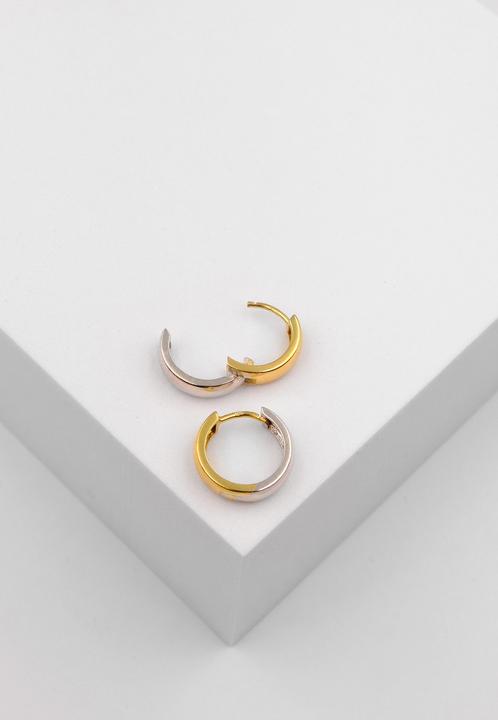 Image du produit Muau Créoles (750, Or blanc, Or jaune 18 K)