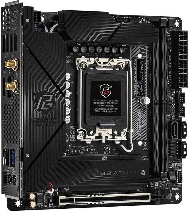 Image du produit AsRock Z790I Lightning WiFi 1700 mATX HDMI/DP DDR5 retail (LGA 1700, Intel Z790, Mini-ITX)