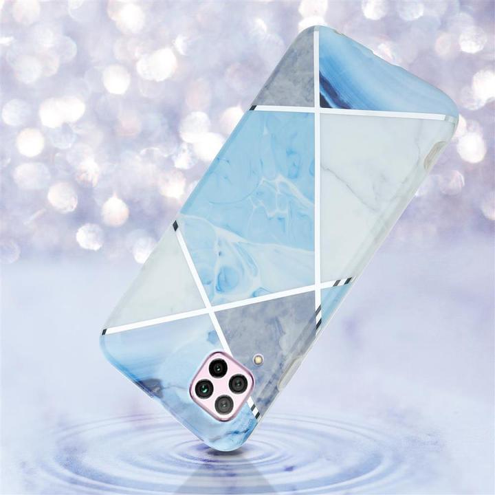 Actual product image Cadorabo IMD TPU Colorful Marble Cover (Huawei P40 Lite, Huawei Nova 6 SE, Huawei Nova 7i)