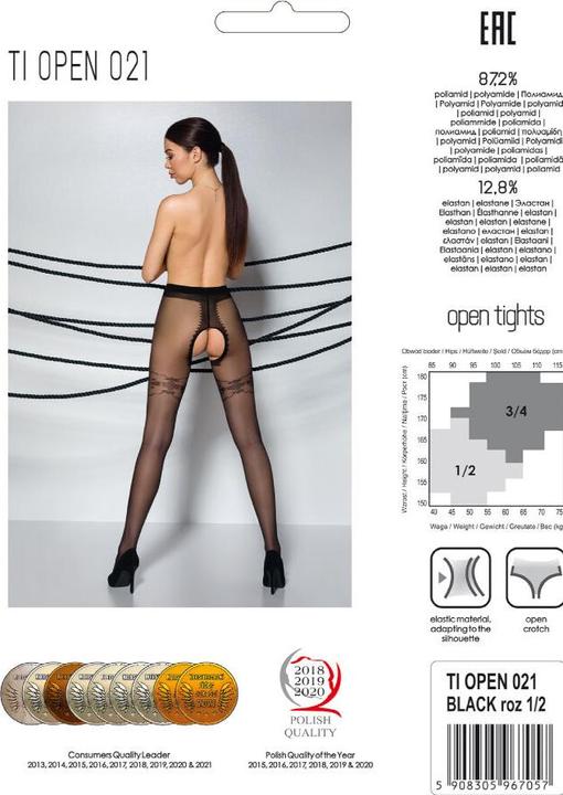 Actual product image Passion Pantyhose ouvert "Thiophene 021" (20DEN) (XS)