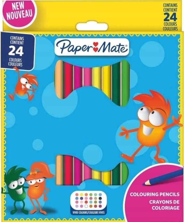 Image du produit Paper Mate Crayons de couleur Kids Colouring Bunting 24er M Blister (Multicolore, 24 x)