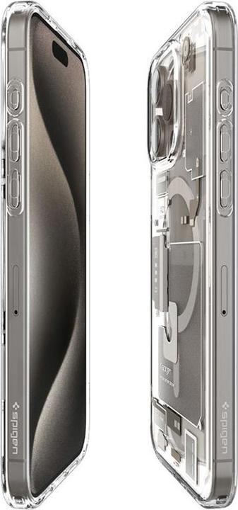 Actual product image Spigen Ultra Hybrid Zero One (MagFit) iPhone 15 Pro Max Case Natural Titanium (Apple iPhone 15 Pro Max)