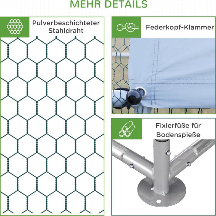 Image du produit PawHut Poulailler nain avec toit pare-soleil