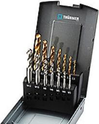 Actual product image Thürmer Tools HSSE spiral tap og bor M3-12 - Spiral tapsaet M3-12 med TiN bor 14 dele i saettet