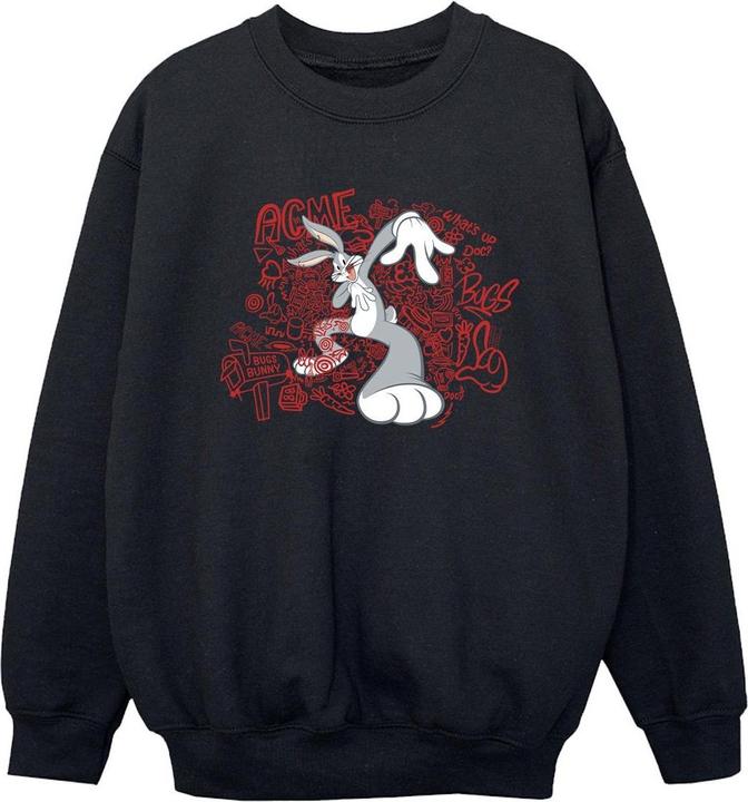 Actual product image Looney Tunes Boys ACME Doodles Bugs Bunny Sweatshirt (128)