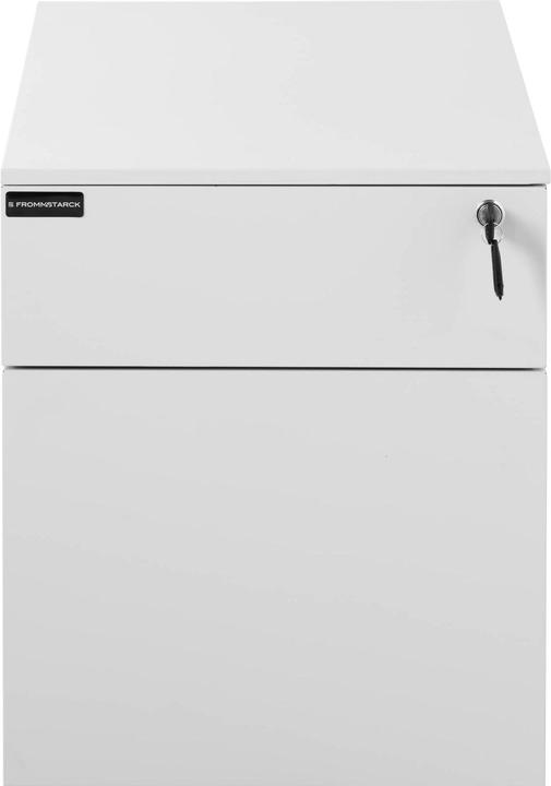 Produktbild Fromm & Starck Rollcontainer Schubladenschrank Metall Container 35 kg abschliessbar weiss